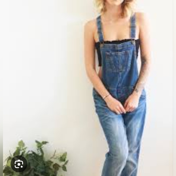 #1659 Mossimo Blue Denim Overalls with Adjustable Straps Sz S - Picture 1 of 7